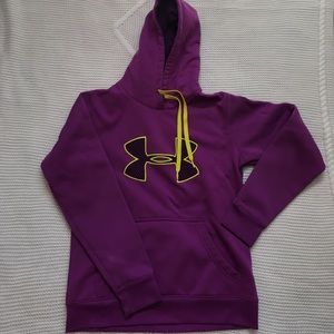 Purple/Lime Green Under Armour Hoodie