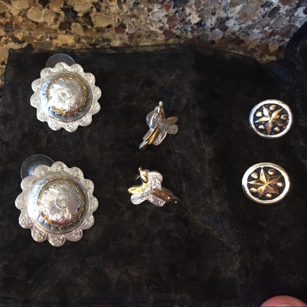 Montana Silversmiths earrings set of three