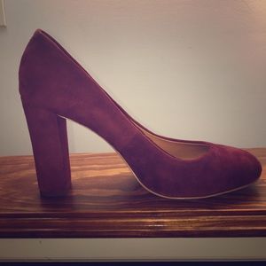 NWOT JCrew Pumps - Red Suede - Size 8.5