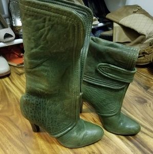 Frye Olive Green Booties