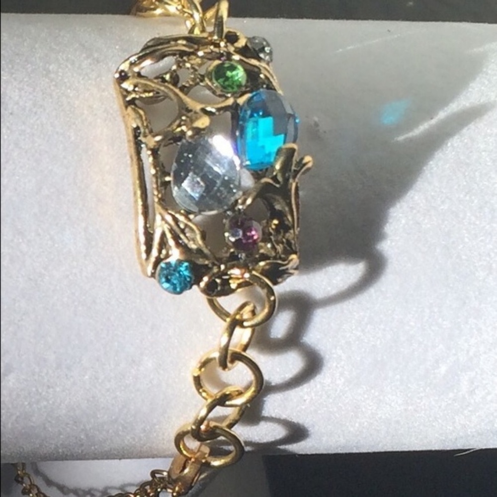 Lala Motifs Hidden Treasure Bracelet Gold Blue