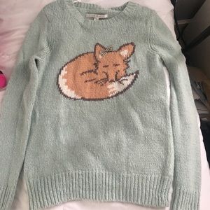 LC by Lauren Conrad fox sweater