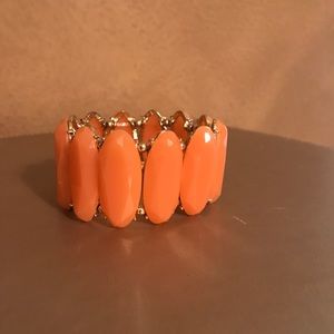 Bright orange statement bracelet!