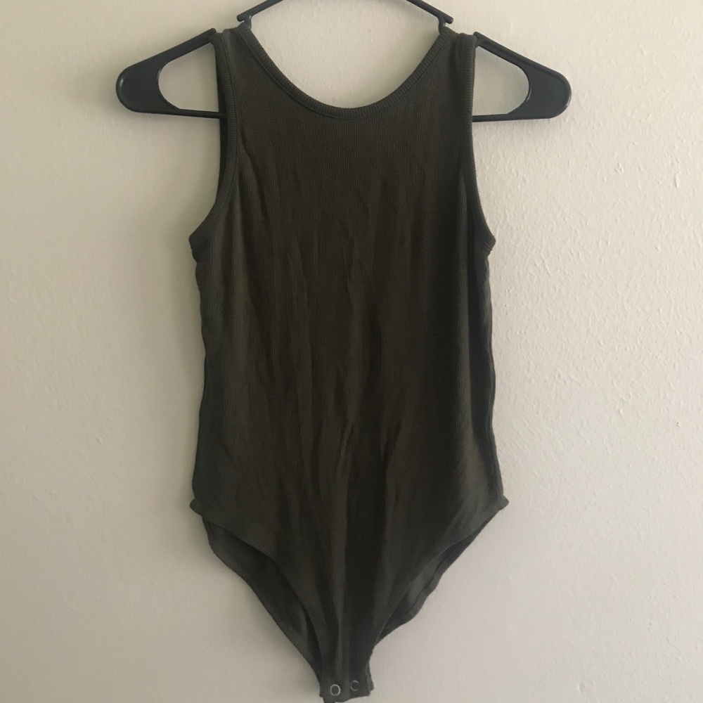 Olive green bodysuit