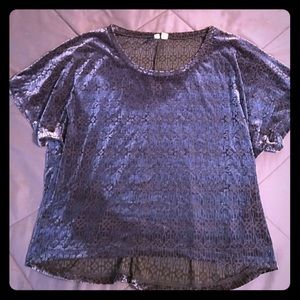 Navy blue "Frenchi" top from TopShop