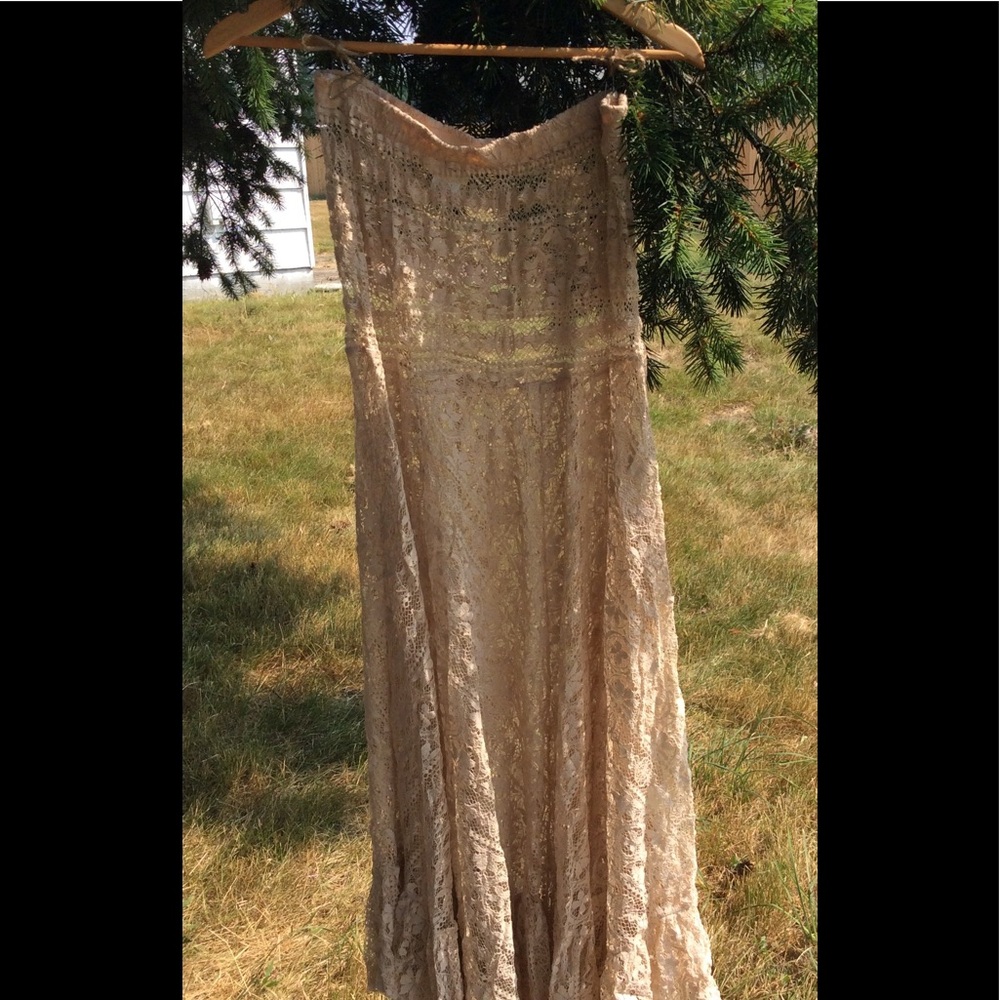 Free People Lace Directions Skirt