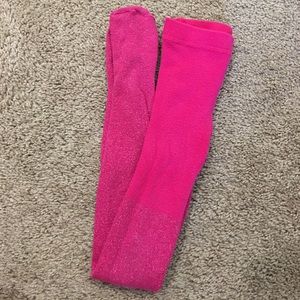 Magenta Pink Sparkle Sweater Tights