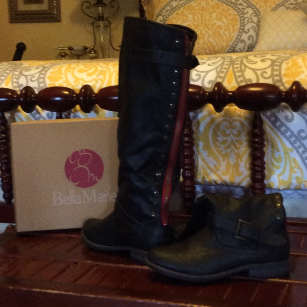 Bella Marie knee high boots for women