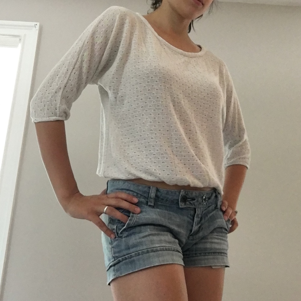 White Sheer Sweater