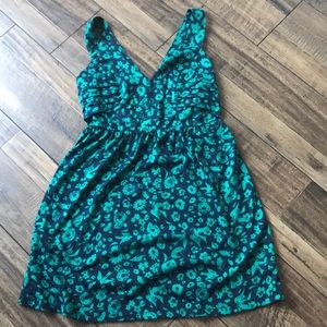 Navy and teal dress