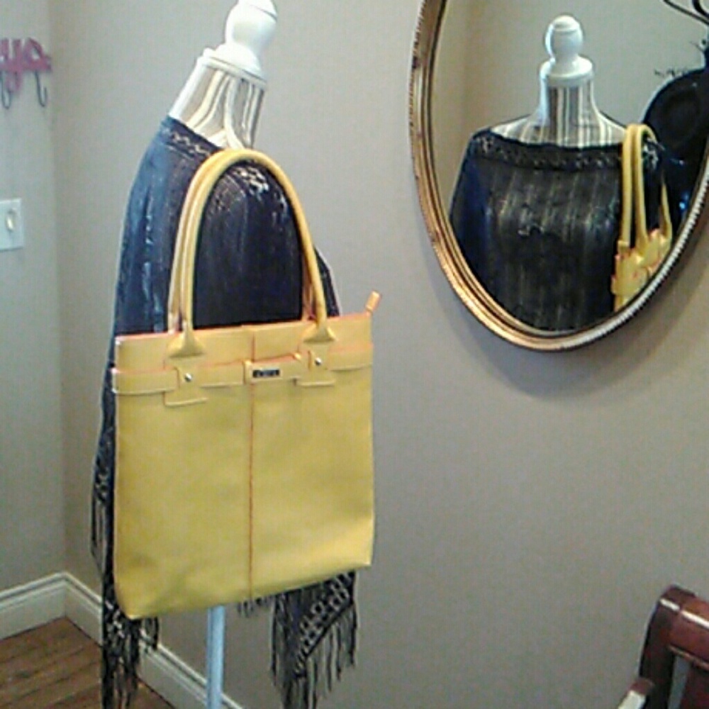 Designer bag with orange trim ..CLW bag.