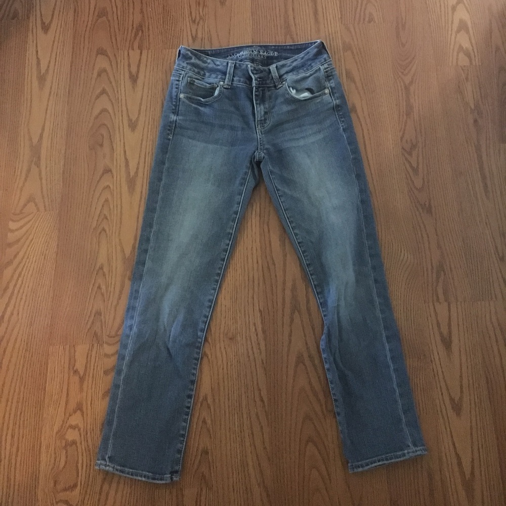 Cropped American eagle denim jeans