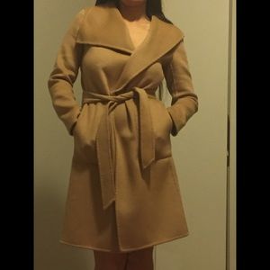 "Final Price" Wool Blend Wrap Coat.