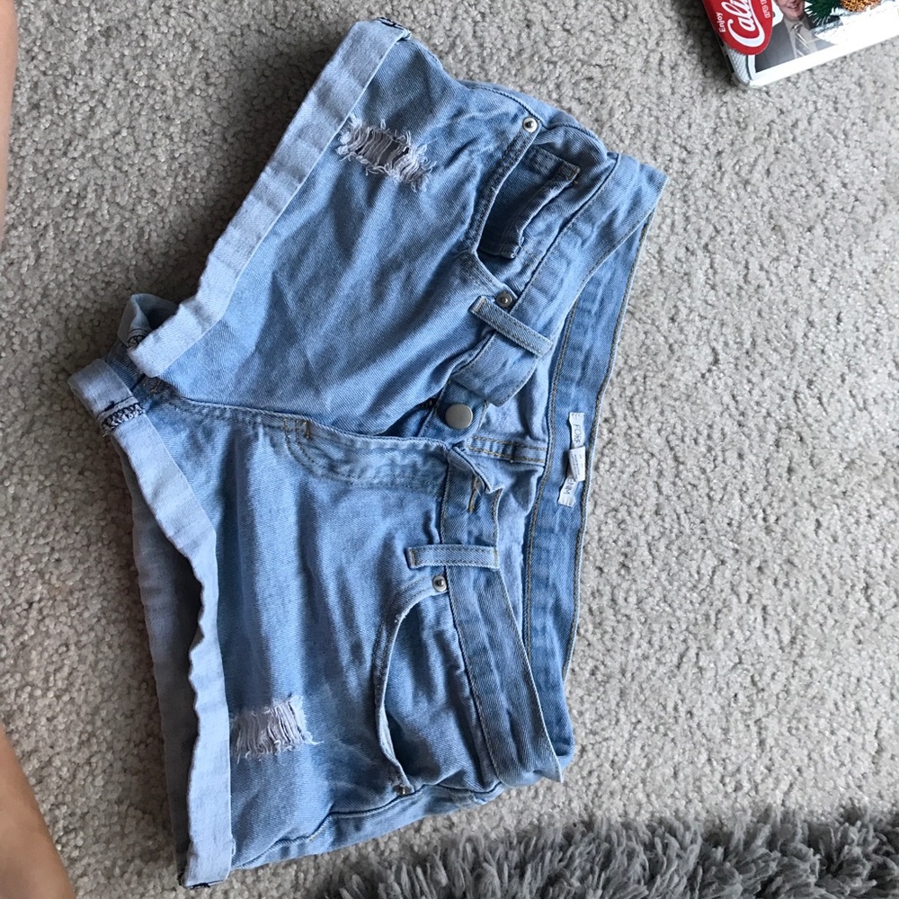 Forever 21 light blue shorts