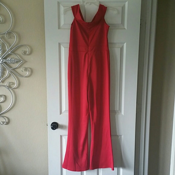 Swoop neck bell bottom romper - Picture 2 of 2