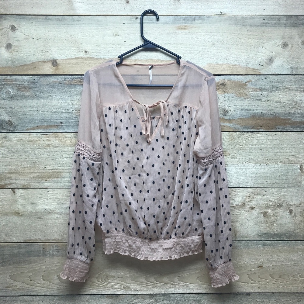 Free People blush Blouse