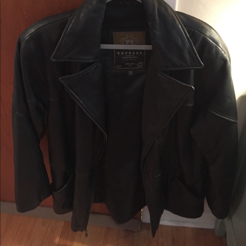 Leather coat