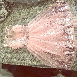 pink sequin dress from ruby rox. worn once