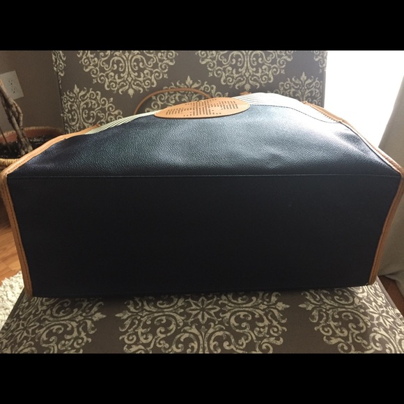 Authentic Tory Burch Viva Striped Tote Bag - Picture 3 of 8