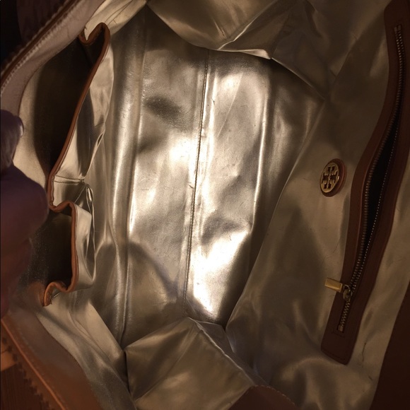 Authentic Tory Burch Viva Striped Tote Bag - Picture 6 of 8