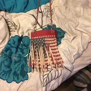 !!!! LAST CHANCE!!!!!!  Flag fringe purse