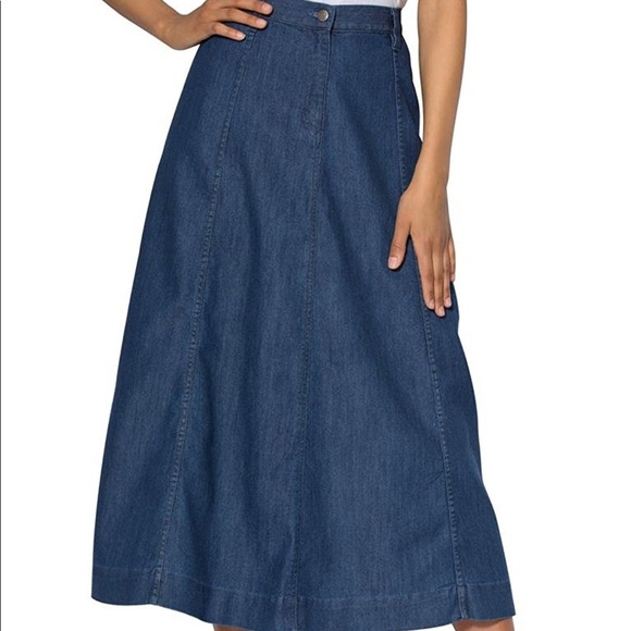 roamans denim skirts