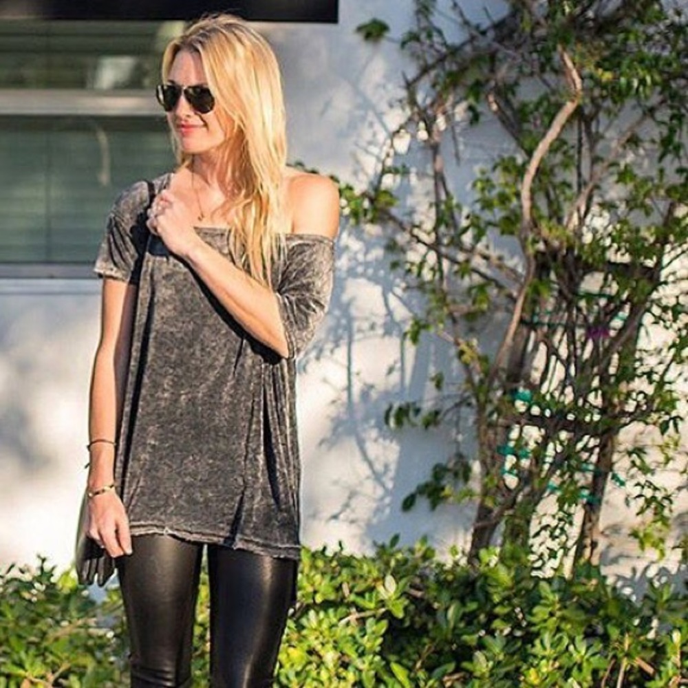 Free People Crushed Velvet Tee