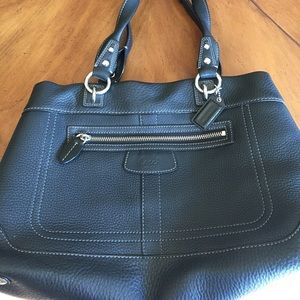 Coach Black leather purse