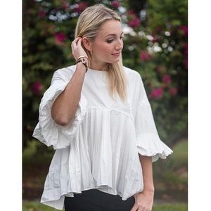 Style Mafia Ruffled Statement Top