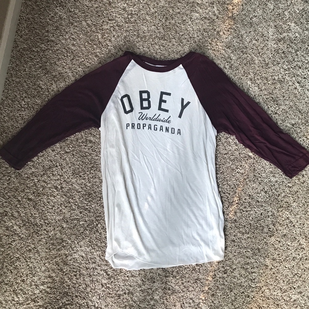 Obey baseball tee NWOT