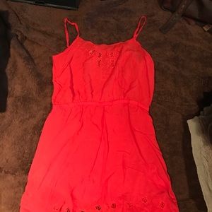 Orangish forever 21 dress