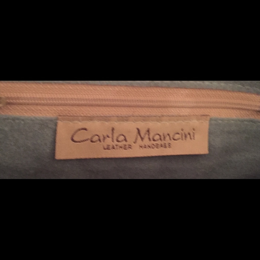 CARLA MANCINI crossbody purse/clutch Grn 🐍 skin - Picture 3 of 4