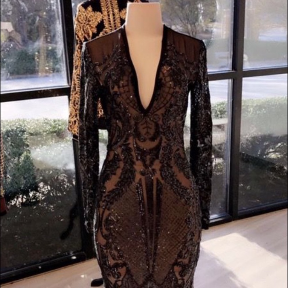 Formal black dress