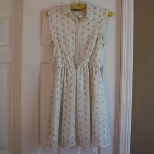 Modcloth Butterfly Print Dress