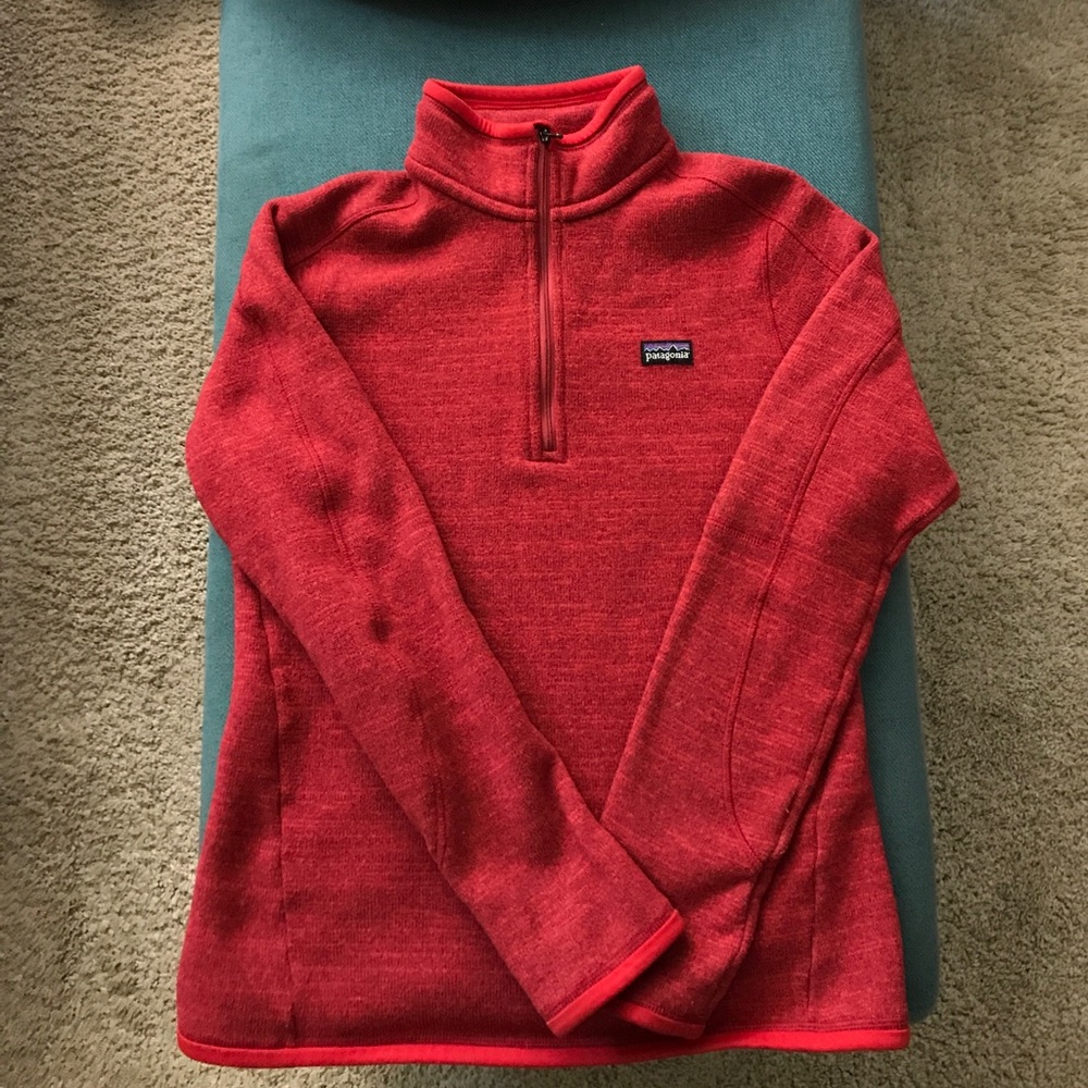 Patagonia Red Half Zip Better Sweater