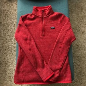 Patagonia Red Half Zip Better Sweater