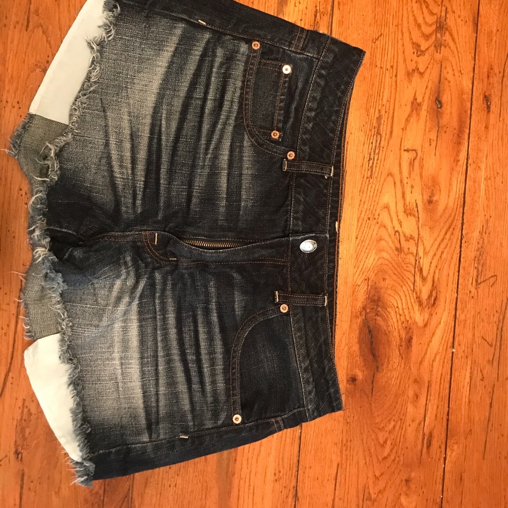 American eagle hi-rise jean shorts