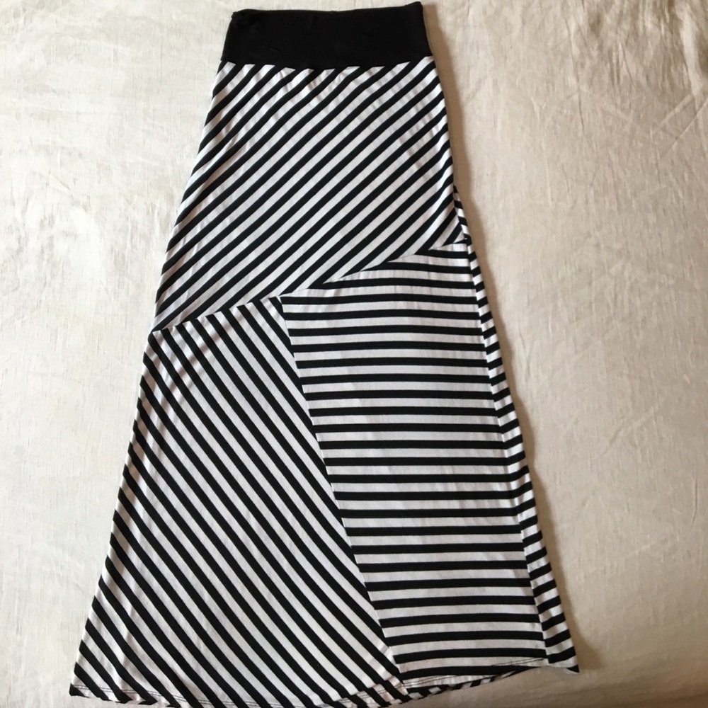 Striped Maxi Skirt