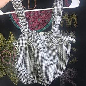 American Eagle Gingham crop top