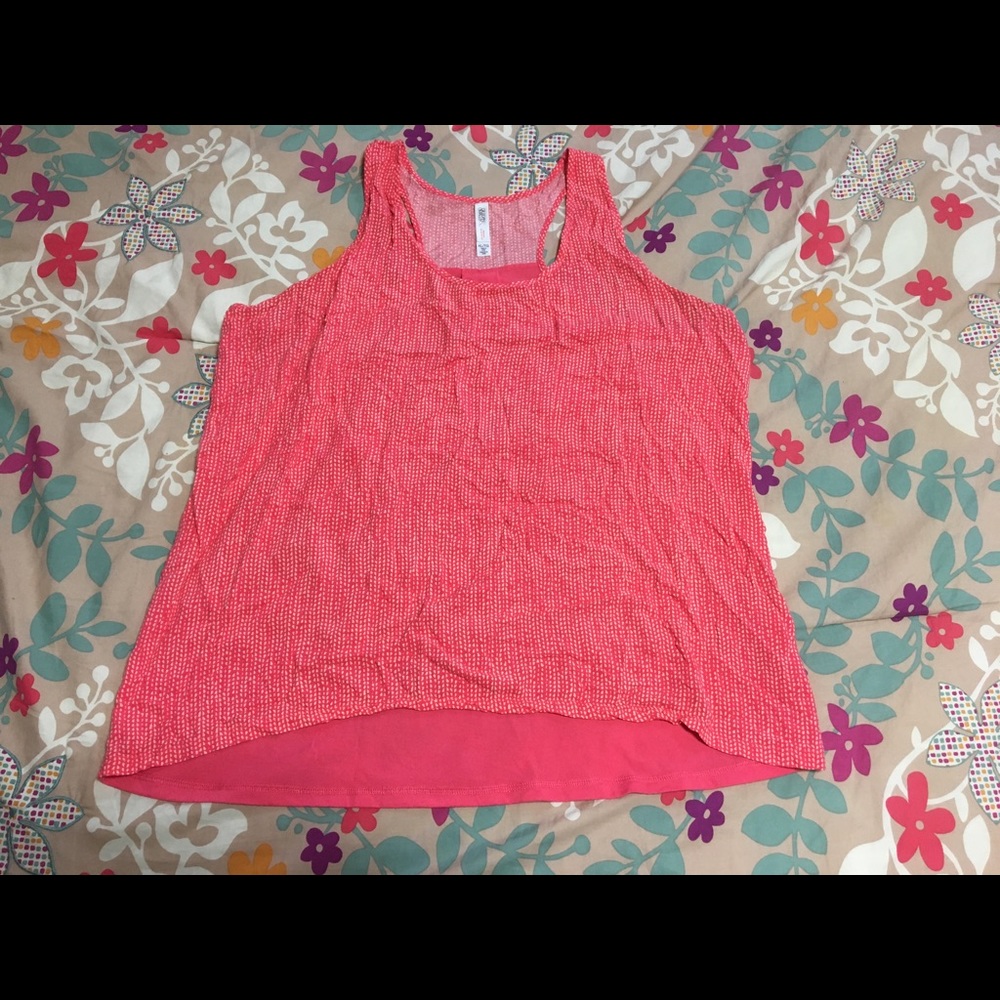 Pink work out top