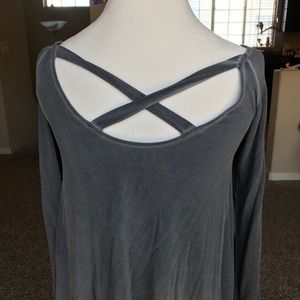Crossed Back Soft&Sexy Shirt
