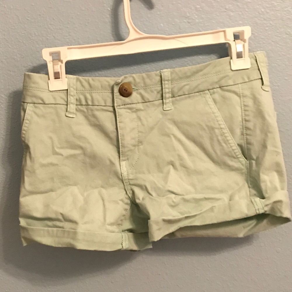 Green stretch American Eagle Shorts