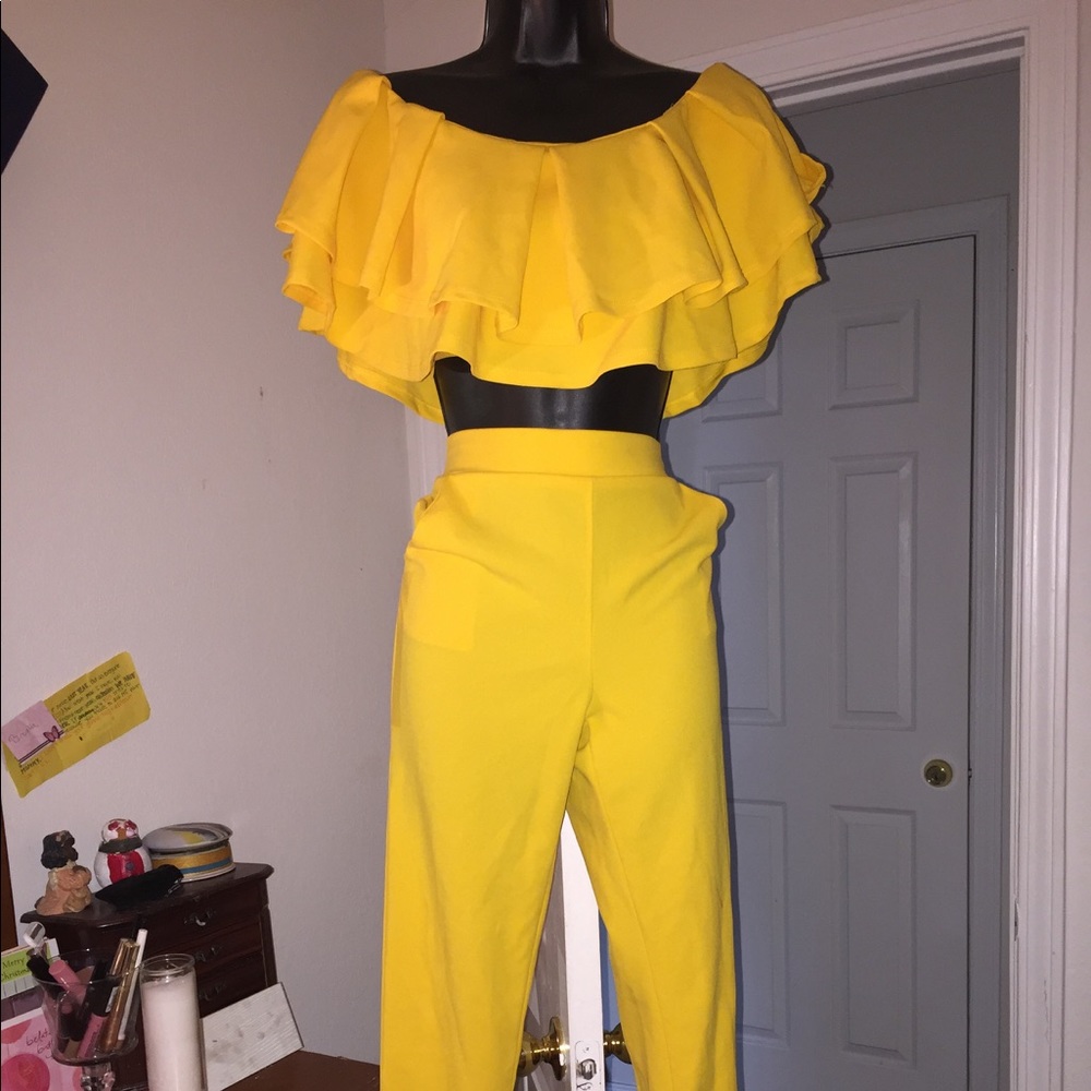 Yellow two piece