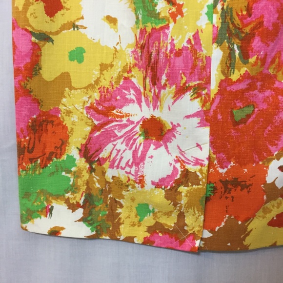 Talbots Painterly Floral Pencil Skirt Sz 14P NWOT - Picture 4 of 8