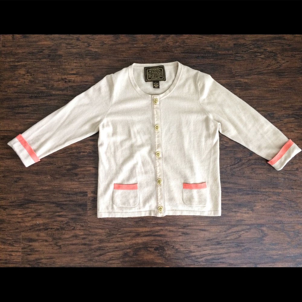Coach cardigan size L | excellent condition