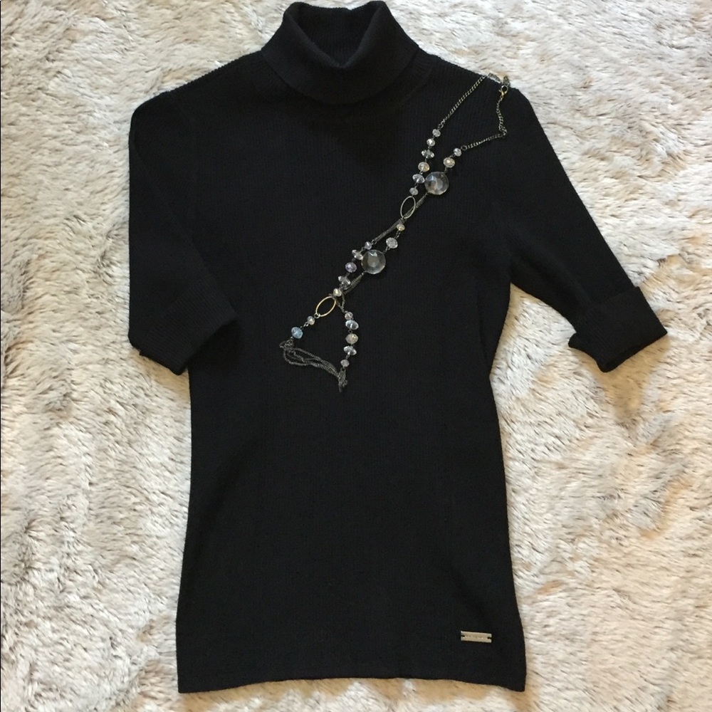 White House Black Market Cuffed Sleeve Turtleneck