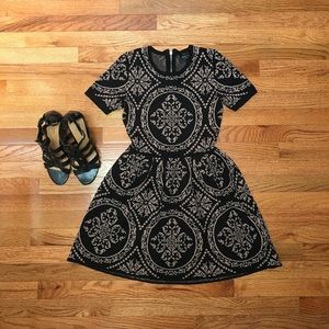 Short sleeved sweater dress