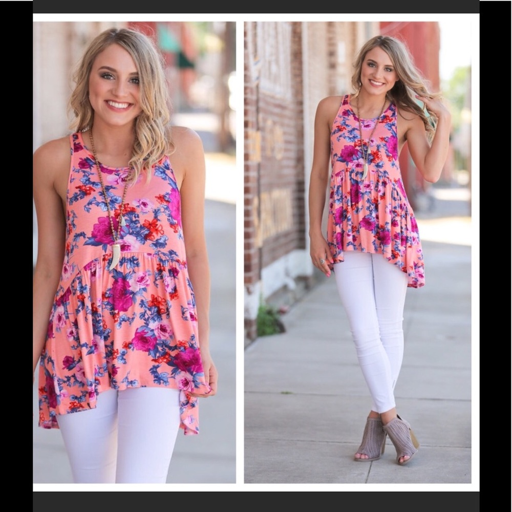Floral Babydoll Tunic BNWT