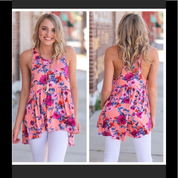 Floral Babydoll Tunic BNWT - Picture 2 of 7
