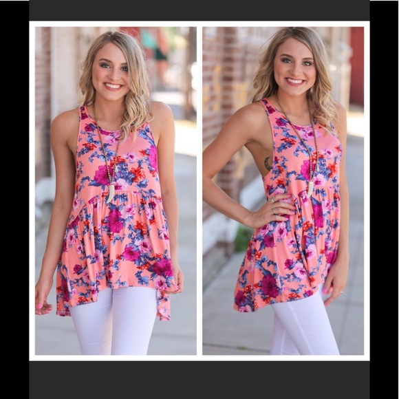 Floral Babydoll Tunic BNWT - Picture 6 of 7